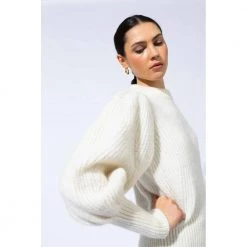 Maud Emily Knit - Off White White -Dame-strikkegensere Salg unnamed file 631
