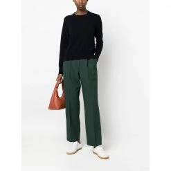 Allude Round-neck Knitwear Blue -Dame-strikkegensere Salg unnamed file 672