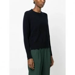 Allude Round-neck Knitwear Blue -Dame-strikkegensere Salg unnamed file 673