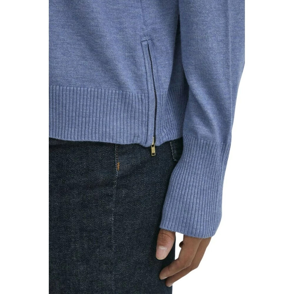 PULZ Jeans Sara Boatneck Pullover Blue 3 PULZ Jeans Sara Boatneck Pullover Blue - Bilde 3