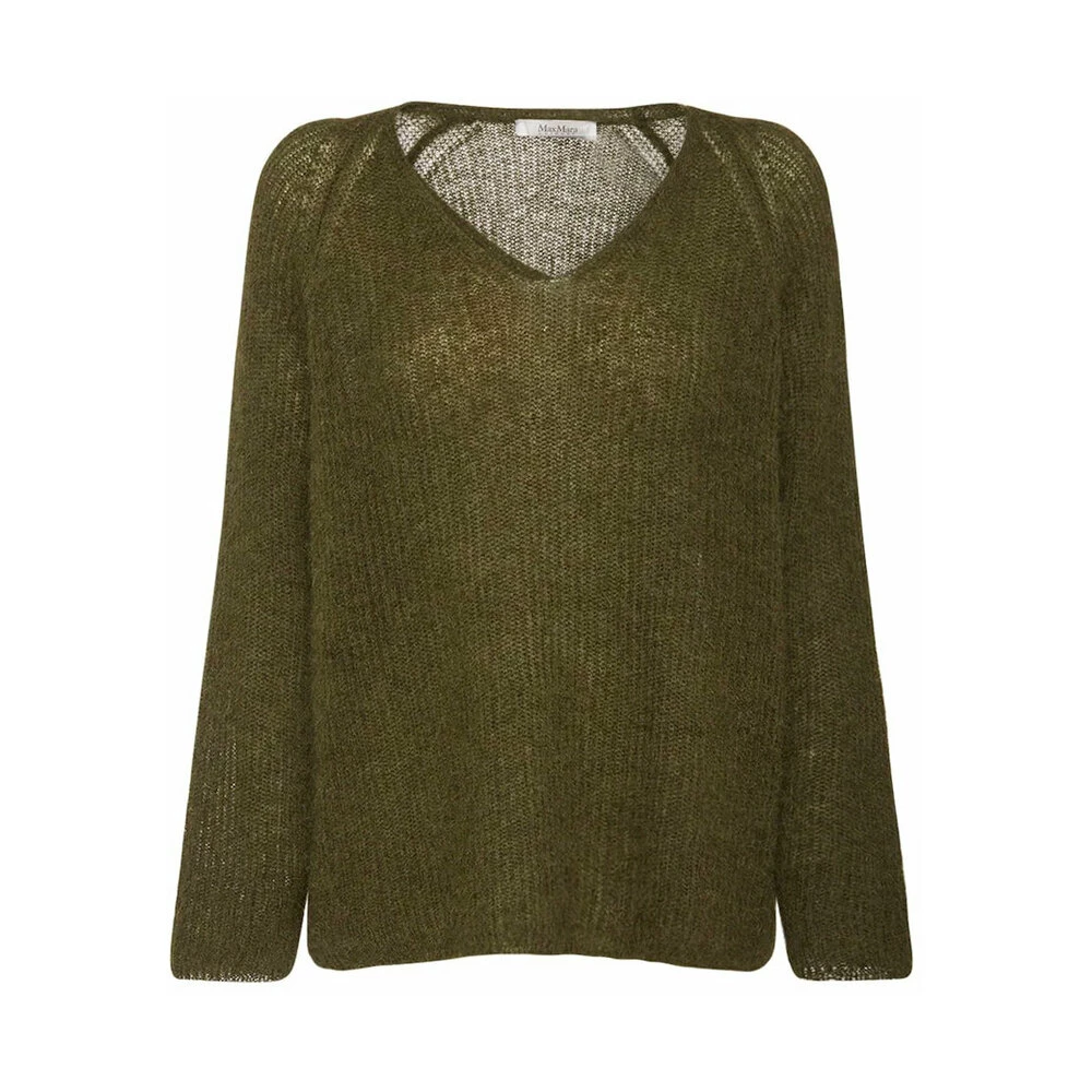Max Mara V-neck Knitwear Green 2 Max Mara V-neck Knitwear Green - Bilde 2