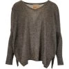 Absolut Cashmere V-Neck Poncho Brown