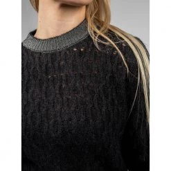 PINKO Round-neck Knitwear Black -Dame-strikkegensere Salg unnamed file 709