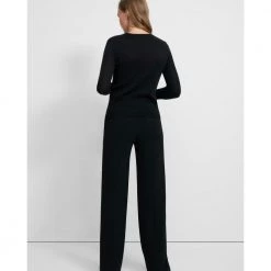 Theory Cashmere Crewneck Black -Dame-strikkegensere Salg unnamed file 782