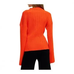 Aeron Rhone Asymmetrical Sweater Orange -Dame-strikkegensere Salg unnamed file 790