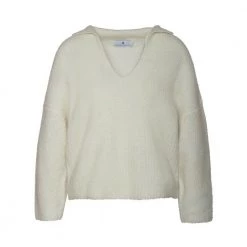 Arnie Says Brie Genser White -Dame-strikkegensere Salg unnamed file 80