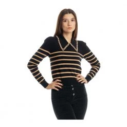 Liu Jo Round-neck Knitwear Black -Dame-strikkegensere Salg unnamed file 831