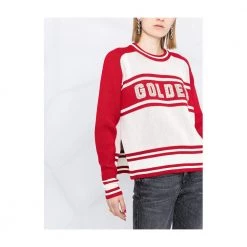 Golden Goose Sweater With Crystals Red -Dame-strikkegensere Salg unnamed file 850