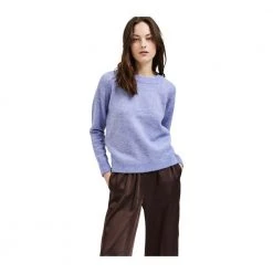 Selected Femme Sia Knit O-Neck Gensere Purple 6 Selected Femme Sia Knit O-Neck Gensere Purple -Dame-strikkegensere Salg unnamed file 854