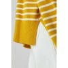 Closed Striped Crew Neck Sunflower Yellow