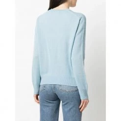 360Cashmere Sweater Blue -Dame-strikkegensere Salg unnamed file 893