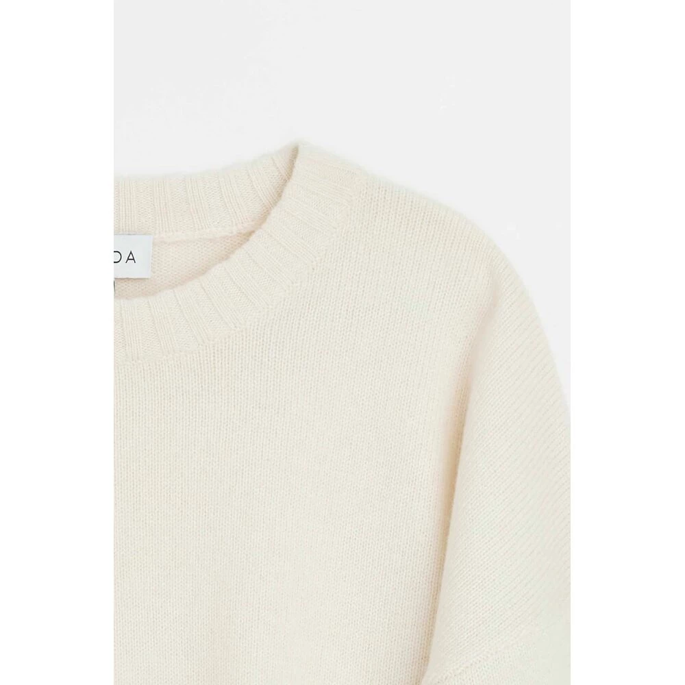 Hvit Davida Quarter Balloon Sleeve Sweater Genser White 2 Hvit Davida Quarter Balloon Sleeve Sweater Genser White - Bilde 2