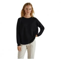 Sort Davida Raglan Curved Sweater Genser Black -Dame-strikkegensere Salg unnamed file 968