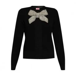 Kate Spade Round-neck Knitwear Black -Dame-strikkegensere Salg unnamed file 972